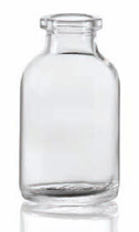 30 ml injectiefles, helder, type 1 geblazen glas